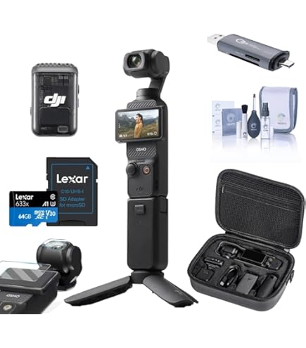 Amazon.com : DJI Osmo Pocket 3 Creator Combo Bundle with Clip-On